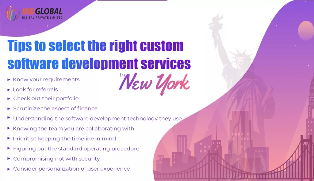 Tips to select the right custom software development services in New York